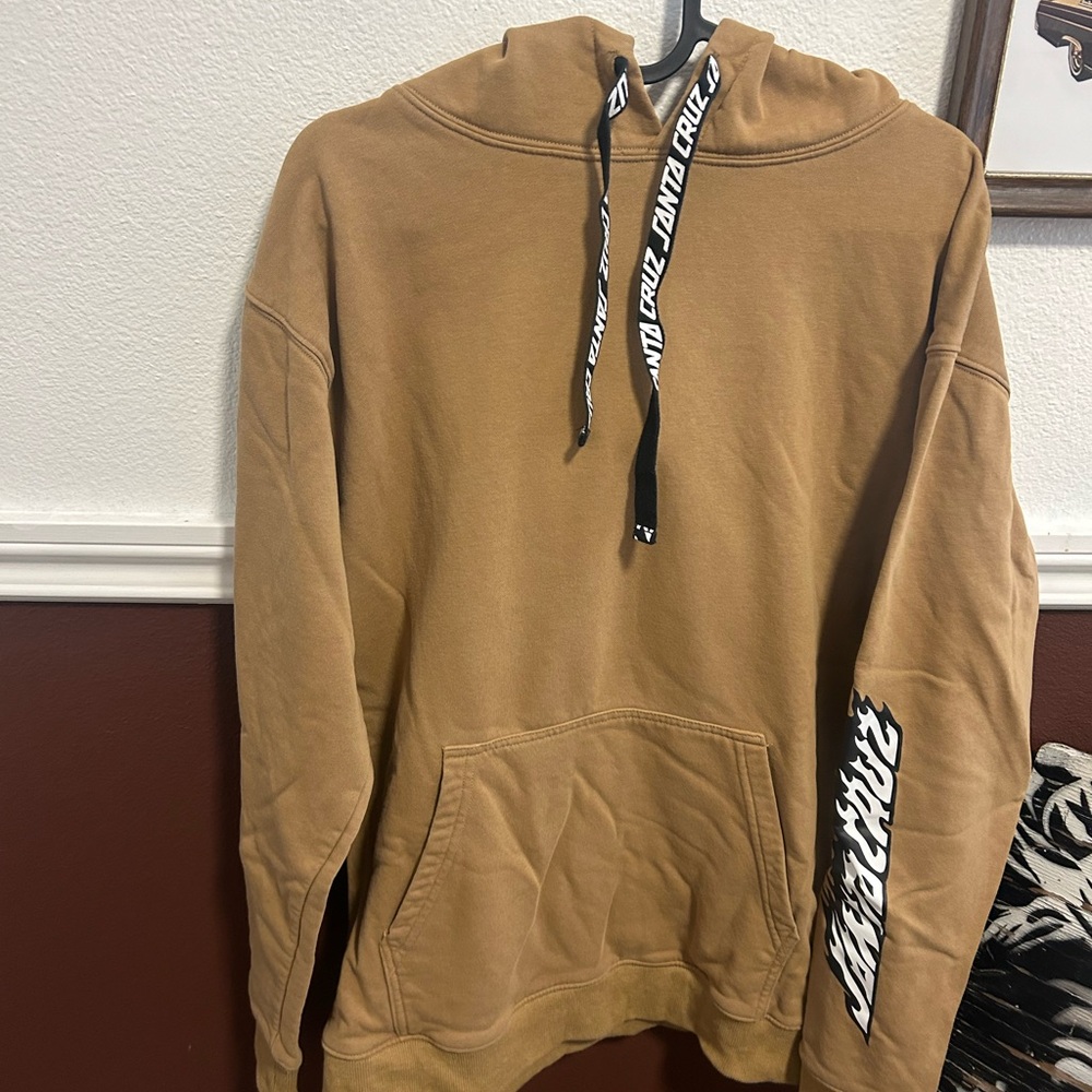 Santa Cruz Skateboards Men's Brown Hoodie